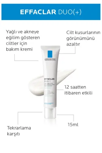 La Roche-Posay Effaclar Duo 15ml Effaclar Gel 50ml To'plam - 3