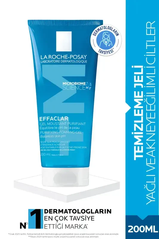 Effaclar Yağlı ve Akneye Eğilimli Ciltler için Yüz Temizleme Jeli 200 ml - LA ROCHE POSAY