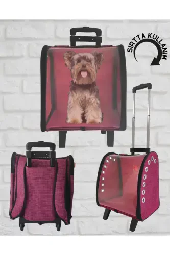 La Vista Kale Rolling Suitcase-Pink - 1