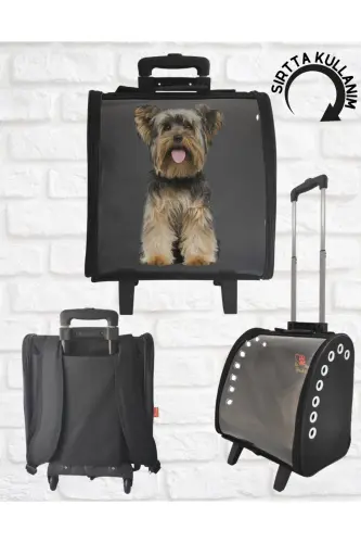 La Vista Kale Valiz Çekcekli Taşıma Çantası-Siyah 