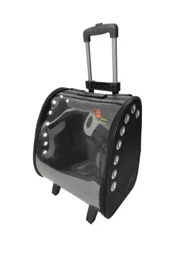 La Vista Kale Wheeled Trolley Carry-on Bag - Black - 3