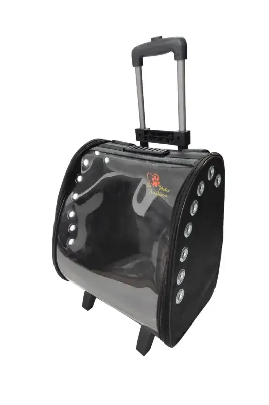 La Vista Kale Wheeled Trolley Carry-on Bag - Black - 3