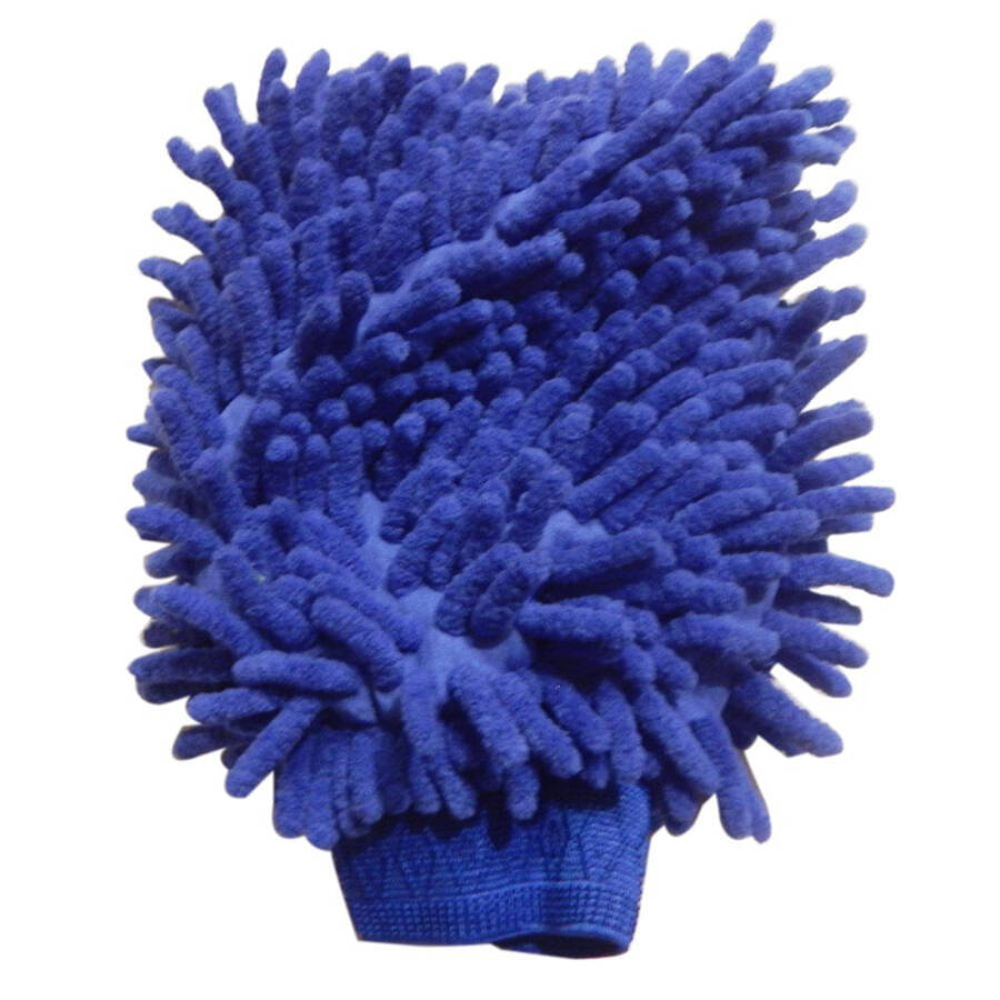 Lab88 Microfiber House Cleaning and Car Wash Mitts - (2-pack) - Double Sided Chenille Microfiber Glove - Cleaning Cloth Mitten (Multi-Color, 2-pack) - 5