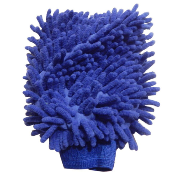 Lab88 Microfiber uyni tozalash va avtomobil yuvish qo'lqoplari - (2 dona) - ikki tomonlama chenille mikrofiber qo'lqop - tozalash matosi mitten (Multi-Color, 2-pack) - 5