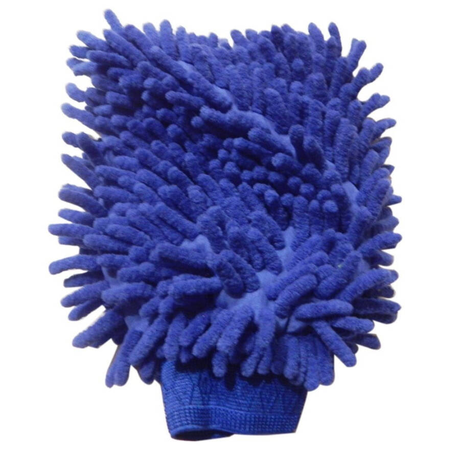 Lab88 Microfiber House Cleaning and Car Wash Mitts - (2-pack) - Double Sided Chenille Microfiber Glove - Cleaning Cloth Mitten (Multi-Color, 2-pack)-2-PACK - 3