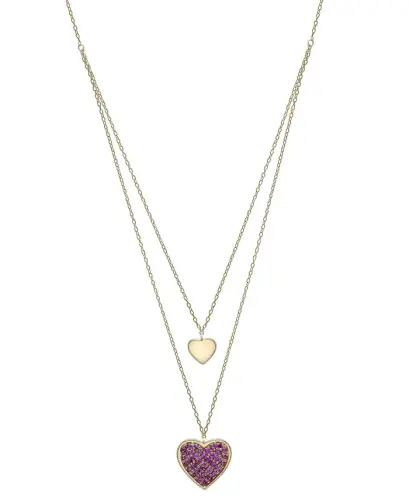 Lab-grown Pink Sapphire Two Heart 17