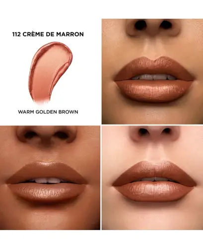 L'AbsoluRouge Cream Lipstick-112-Creme-De-Marron - 3