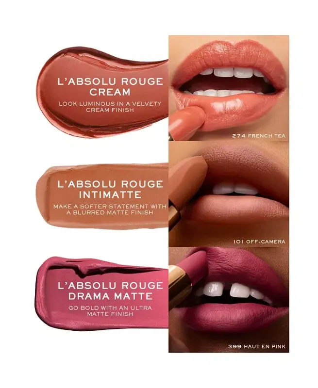 L'AbsoluRouge Cream Lipstick-387-Crushed-Rose - 8