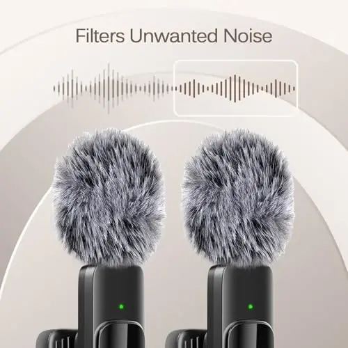 Labstandard Professional Wireless Lavalier Lapel Microphone for iPhone, iPad, Mini Video Recording Mic for Interview Video Podcast Vlog YouTube & Livestream, Noise Reduction, Plug & Play - 3