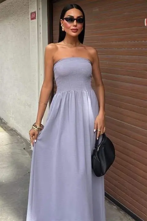 Lace Bustier Strapless Dress 2878 - 2