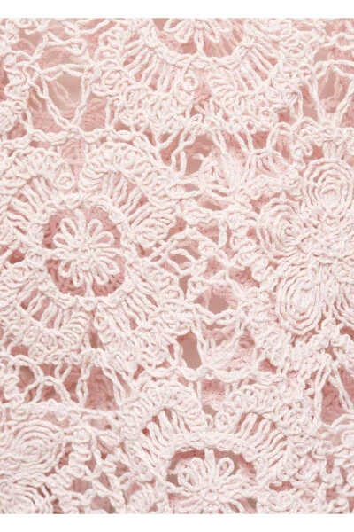 Lace crop sweater - 5