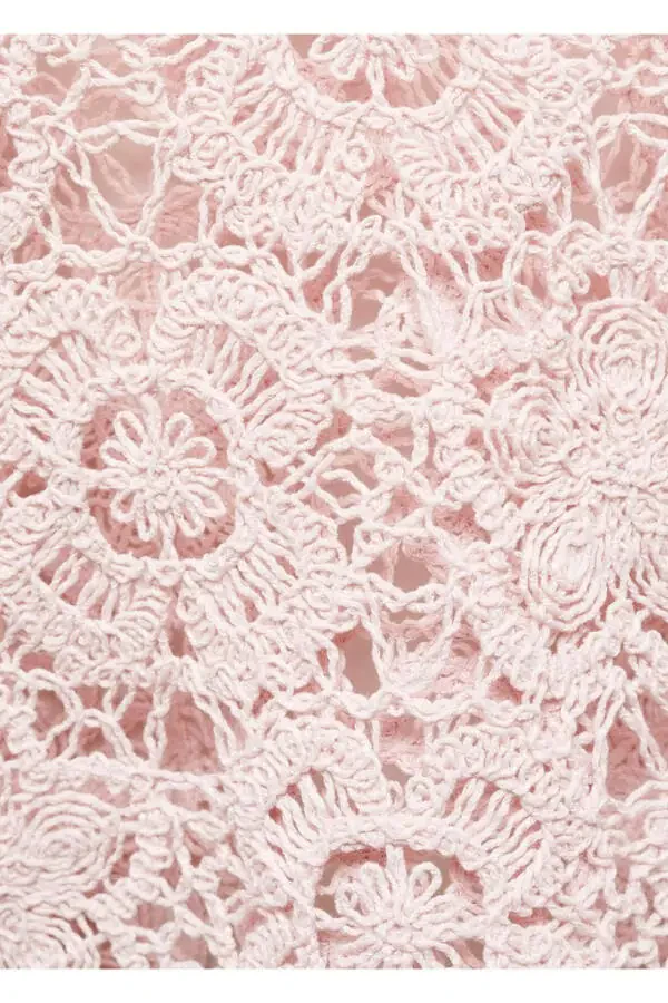 Lace crop sweater - 5