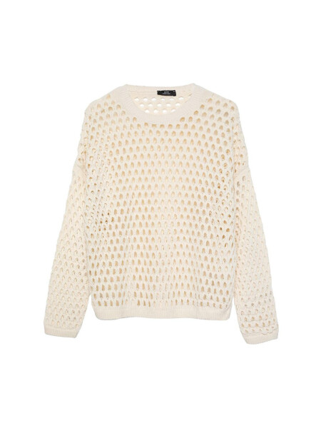 Lace Detail Thin Knit Cream - LC WAIKIKI (1)