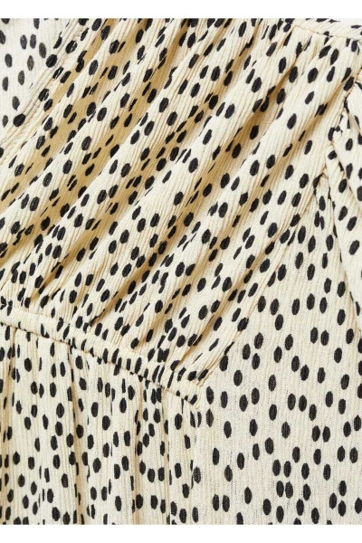 Lace detailed patterned blouse - 5