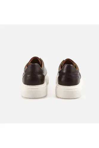 Lace-Free Men's Casual Shoes S1000-Coffee - 3