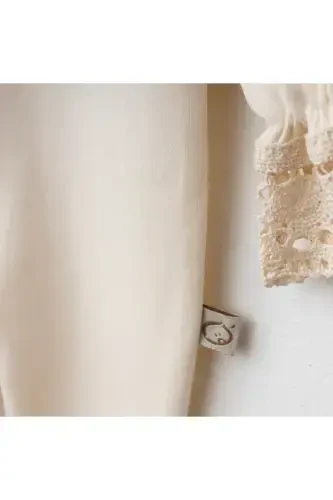 Lace Jumpsuit-Beige - 3