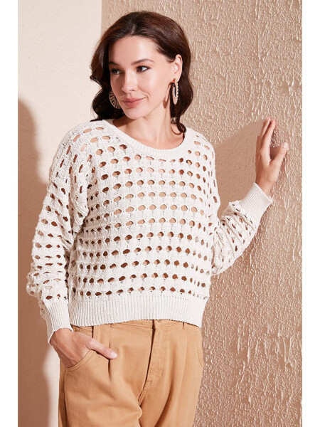 Lace Knitted Sweater 6071533 - LC WAIKIKI