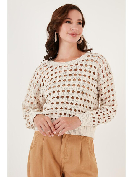 Lace Knitted Sweater 6071533 - 3