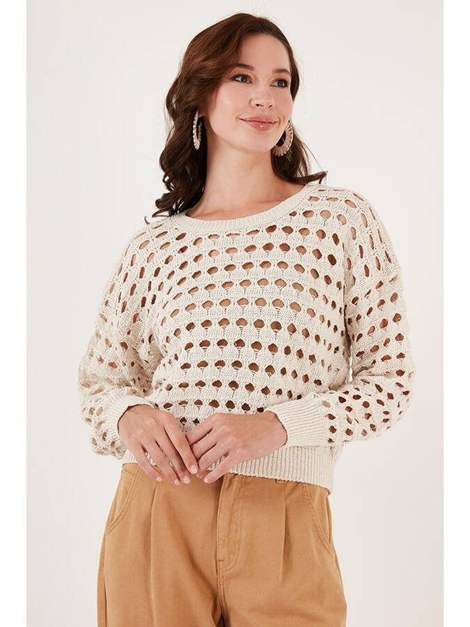 Lace Knitted Sweater 6071533 - 3