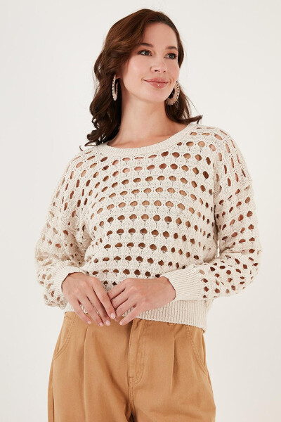 Lace Knitted Sweater 6071533 - 18