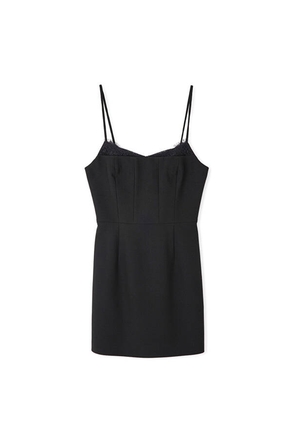 Lace mix mini dress - 3