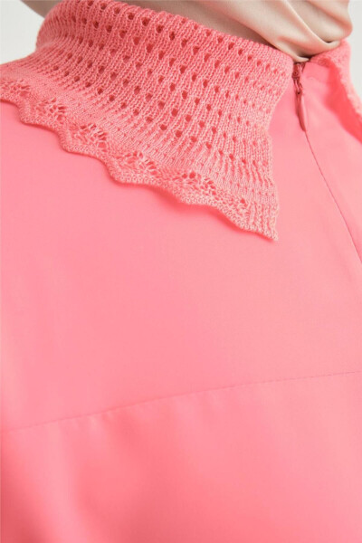 Lace Ribbon Tunic 24y4006 Dark Pink - 5