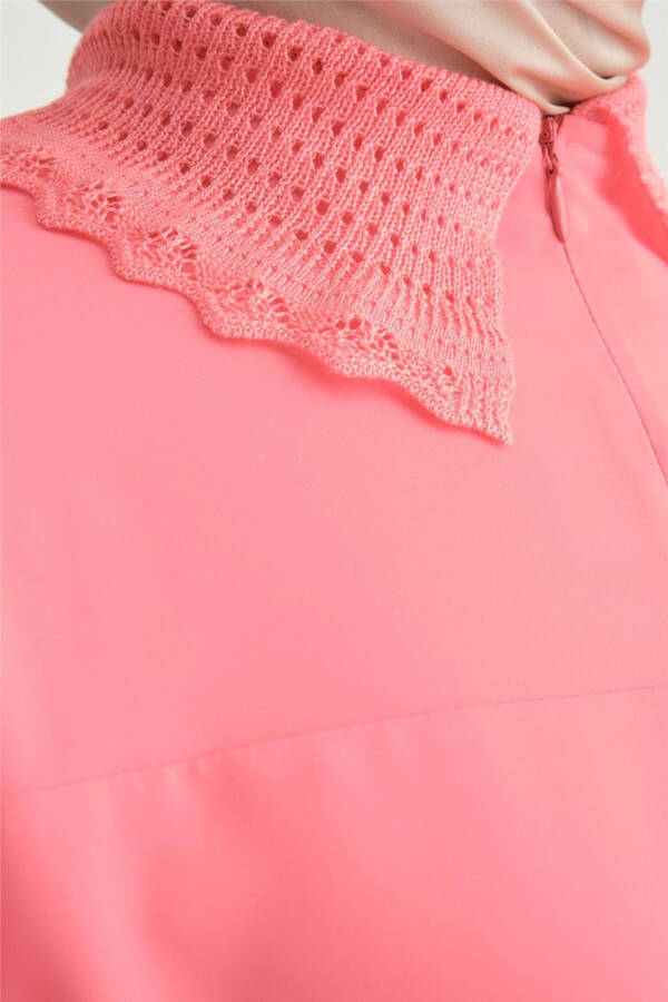 Lace Ribbon Tunic 24y4006 Dark Pink - 5
