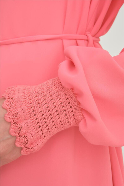 Lace Ribbon Tunic 24y4006 Dark Pink - 6