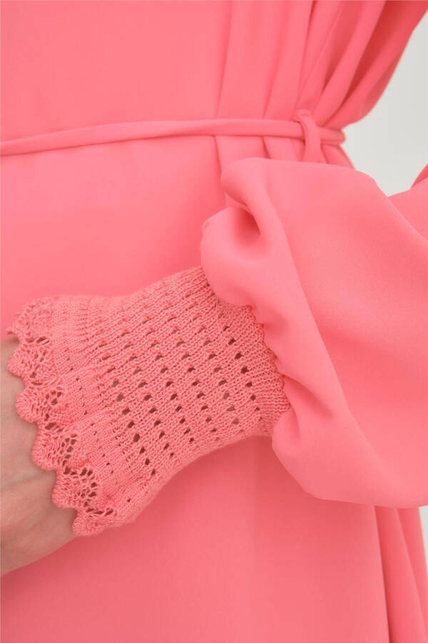 Lace Ribbon Tunic 24y4006 Dark Pink - 6