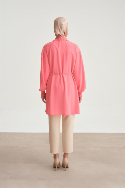 Lace Ribbon Tunic 24y4006 Dark Pink - 7