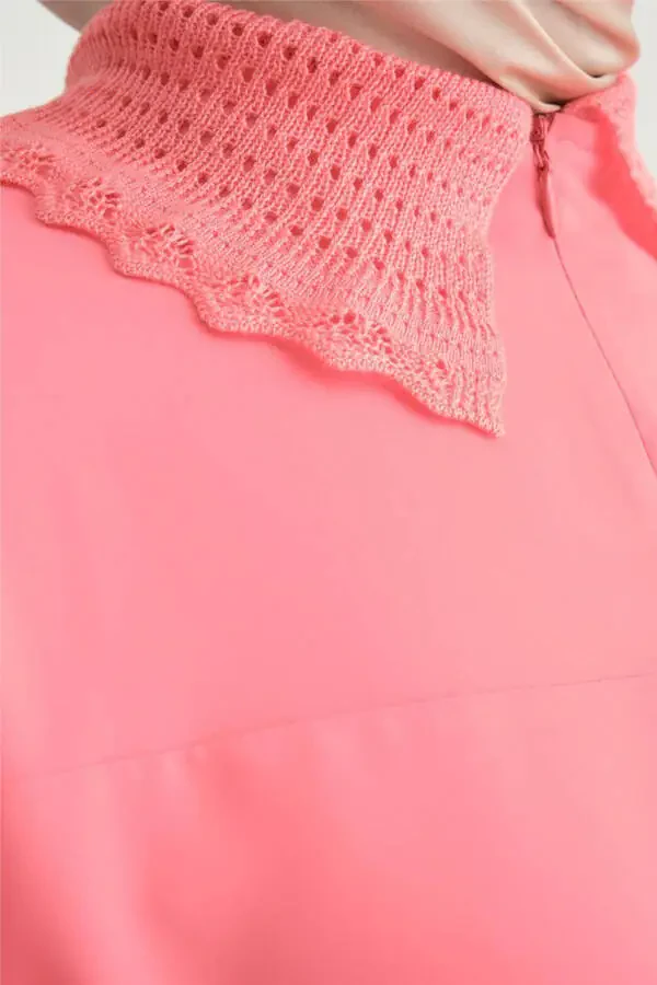 Lace Ribbon Tunic 24y4006 Dark Pink - 5