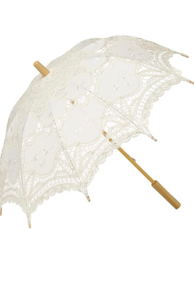 Lace Sun Umbrella Vintage Wedding Bridal Umbrella - 2