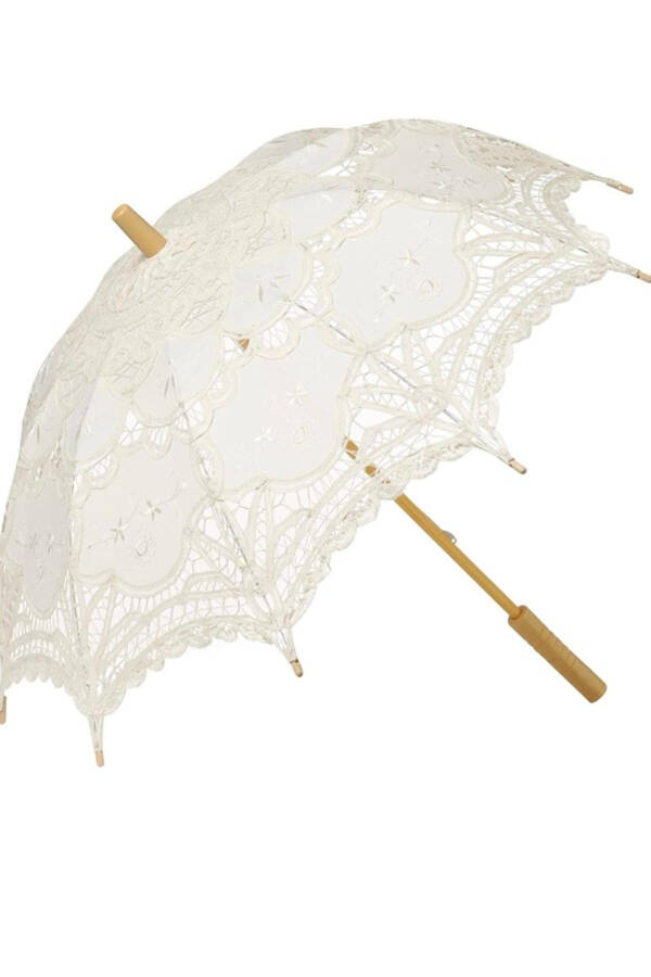 Lace Sun Umbrella Vintage Wedding Bridal Umbrella - 2