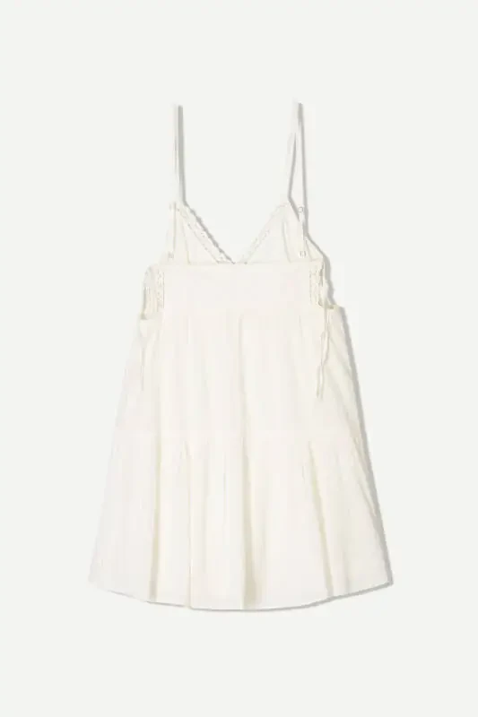 Lace-trimmed textured mini dress - 5