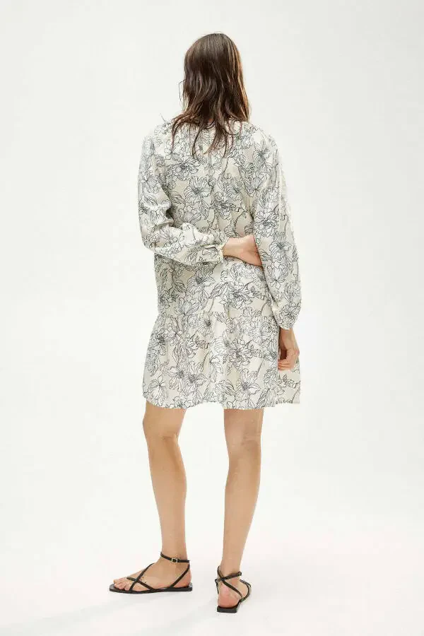 Lace-up detail dress - 2