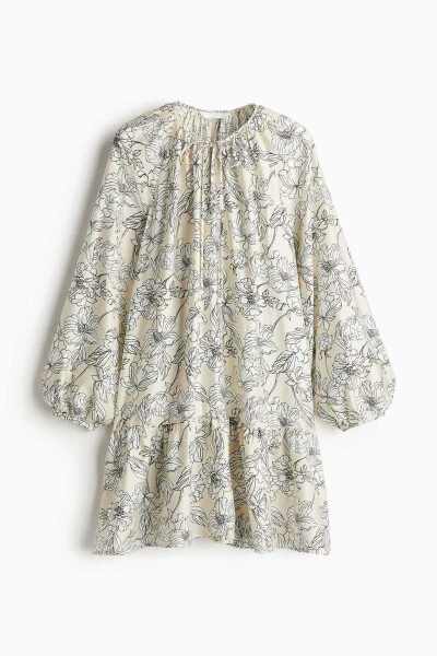 Lace-up detail dress - 7