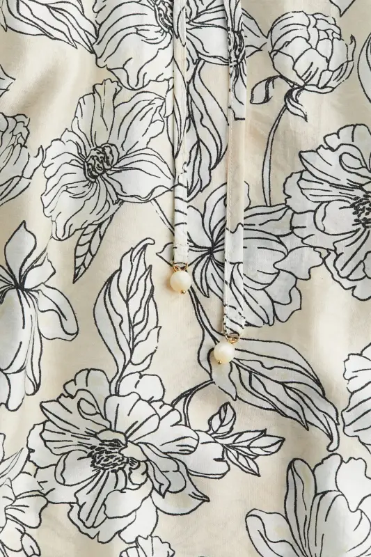 Lace-up detail dress - 2