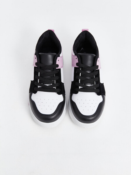 Lace-up Girls' Sneakers - 8