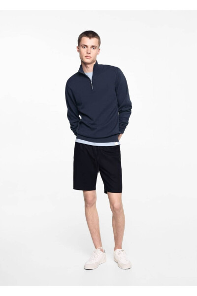 Lace-up linen Bermuda shorts - MANGO TEEN (1)