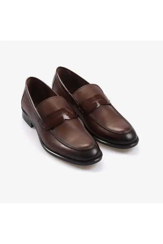 Lace-up Men's Classic Shoes 11553-Coffee Antique - 3