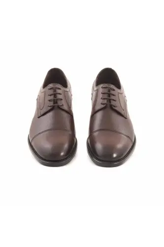 Lace-up Men's Classic Shoes 9592-Brown - 3