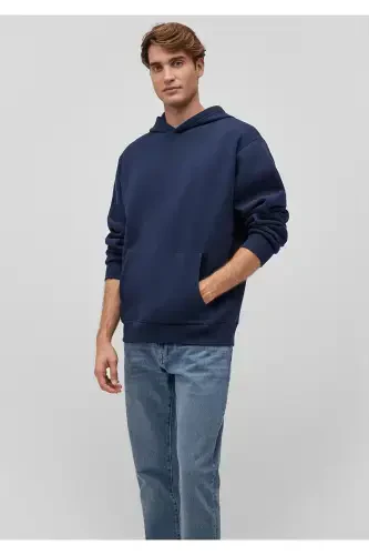 Kapüşonlu Lacivert Basic Sweatshirt 0S10275-70490 - MAVI (1)