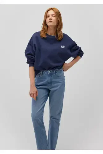 Kadın Sweatshirt M1611600-70487 Indigo - 2