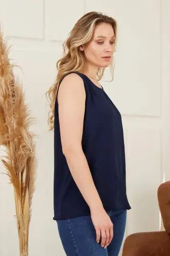 Lacivert Büyük Beden Atlet - BÜYÜKBEDENIZ (1)