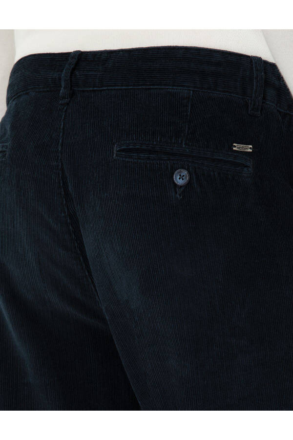 Lacivert Carrot Fit Kadife Kanvas Pantolon 50295927-VR033 - Lacivert - 18