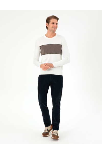 Lacivert Carrot Fit Kadife Kanvas Pantolon 50295927-VR033 - Lacivert - 7
