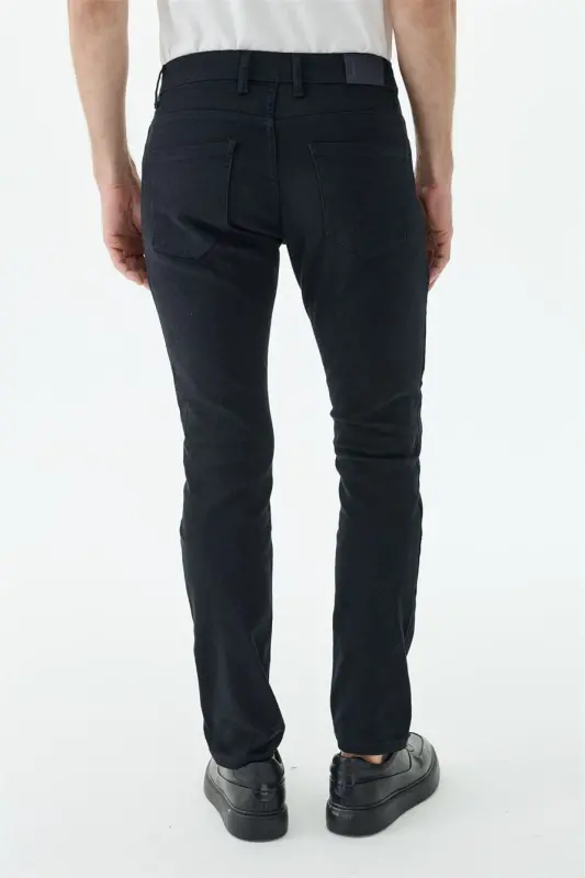 Lacivert Comfort Fit 5 Cep Kanvas Pantolon - 5