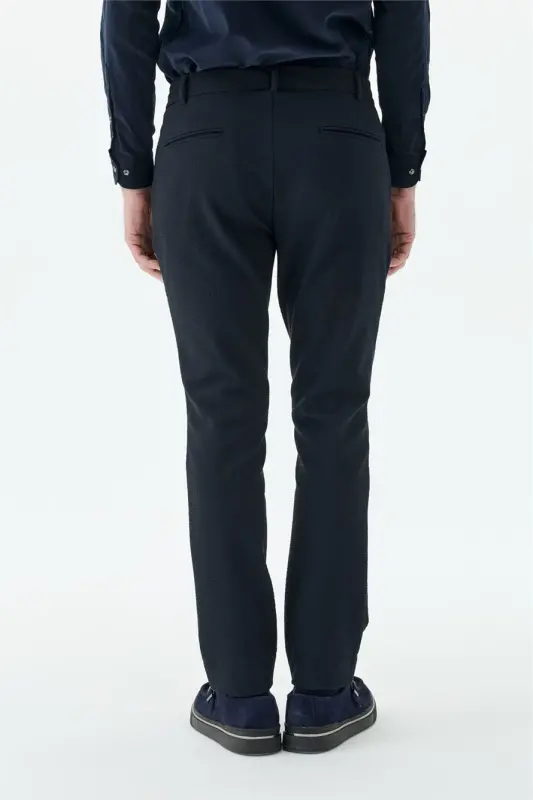 Lacivert Comfort Fit Esnek Spor Pantolon - 5