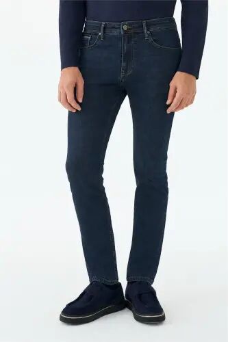 Lacivert Comfort Fit Kot Pantolon - Jakamen (1)
