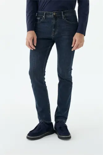 Lacivert Comfort Fit Kot Pantolon - JAKAMEN (1)